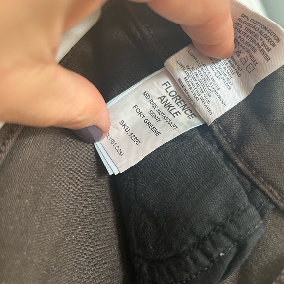 DL1961 Florence Ankle Mid Rise Instasculpt Skinny in Fort Greene sku 12392 - Picture 7 of 16